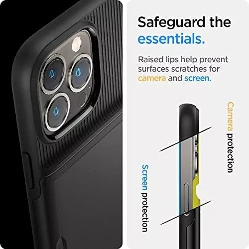 Funda Spigen Slim Armor Cs Para iPhone 13 Pro - Negro