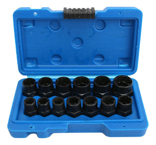 Socket Set For Removing Damaged Nuts, 13 Units 2024