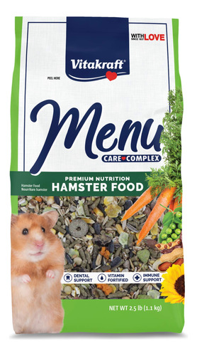 Vitakraft Menu Premium Hamster Food - Mezcla De Pellets De A