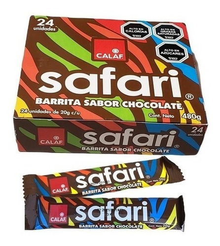 Caja Chocolate Safari De 24 Unidades