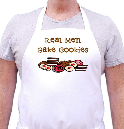 Los Hombres De Verdad Bake Cookies Delantales De Cocina, Col