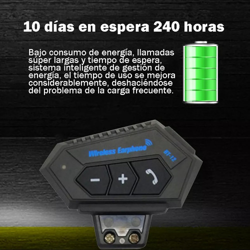 Bluetooth Bt12 Cascos Y Auriculares Auriculares Musicales