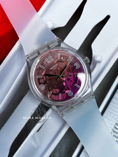 Reloj Swatch (ge290) Pink Disco Fever 