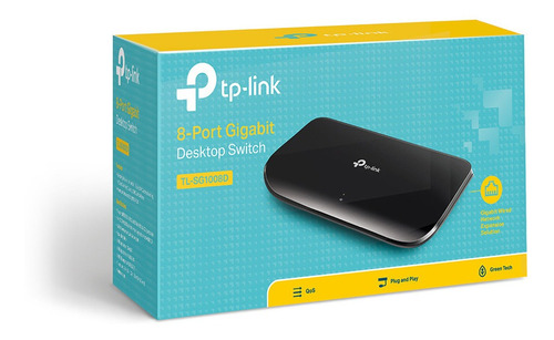 Switch Tp-link De Mesa 8 Puertos 10-100-1000mbps Tl-sg1008d