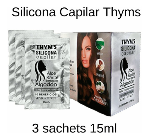 Silicona Capilar Thyms Set X3 - mL a $226