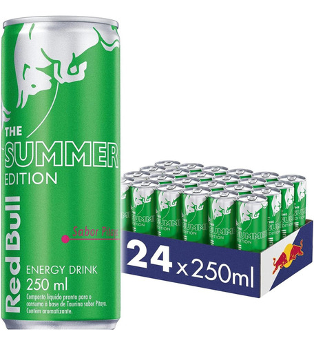 Energético Red Bull Pitaya 250ml - 24 Latas