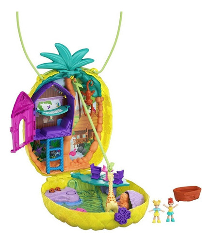 Juguete Polly Pocket Polly And Lila Tropicool Pineapple