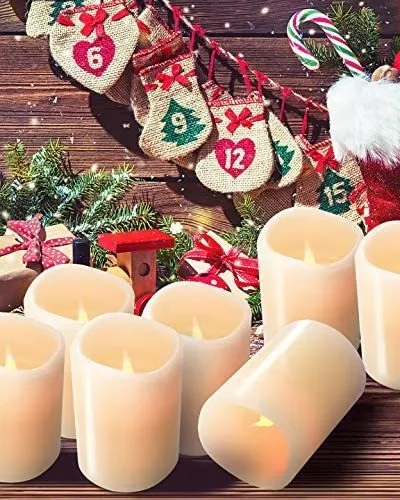 Hausware Velas Led Sin Llama Juego De 12 Velas 1.2 X 3.9 i
