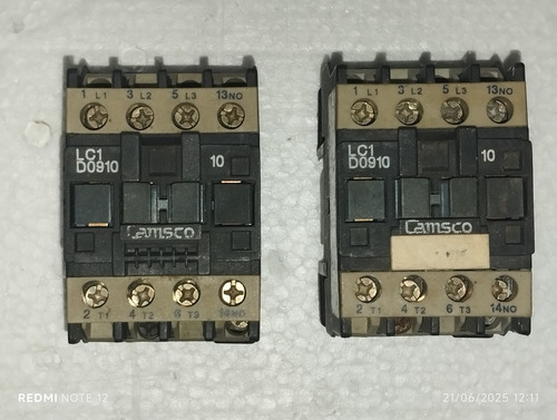 Contactor 3 Polos Lc1d09 10 Camsco 220vlts (Usado)