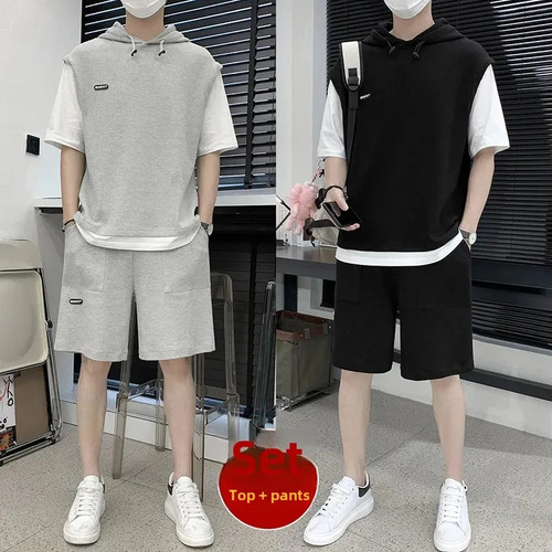 Traje Casual De Verano De Dos Piezas De Estilo Coreano Para