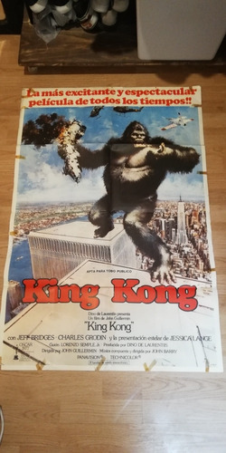Afiche Original Cine Película King Kong 