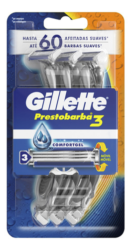 Gillette Máquina De Afeitar Prestobarba3 X 4 Un