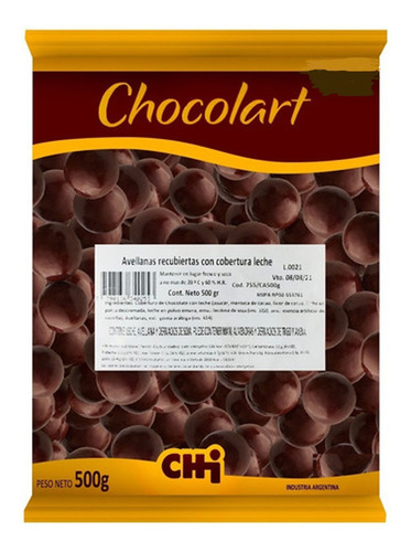 Chocolart Avellanas C/choco 500g