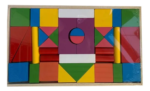 comprar Bloques Madera Coloridos Construcción Motricidad Didácticos