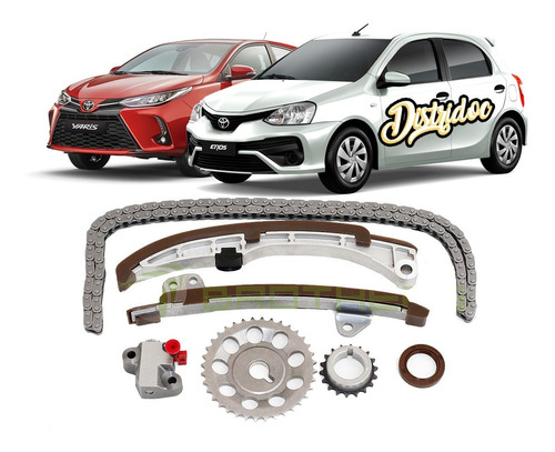 Kit Distribucion Cadena Toyota Etios/yaris 1.5 C/engranajes