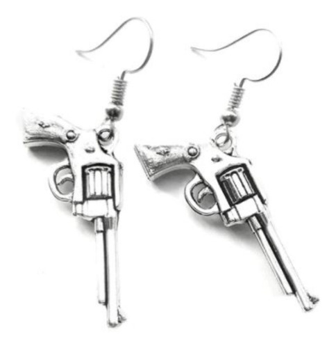 Pendientes Acero Unisex Estilo Punk Pistola Mujer Hombre