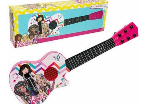 Imagen 1 de 3 de Guitarra De Juguete Barbie Niñas
