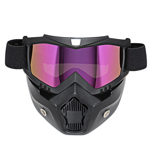Mascara Careta Modular Moto Racer Casco Open Face Motocross