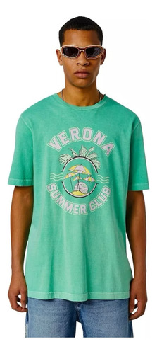 Playera Diesel Verona Summer Club Verde Nuevo Y Original