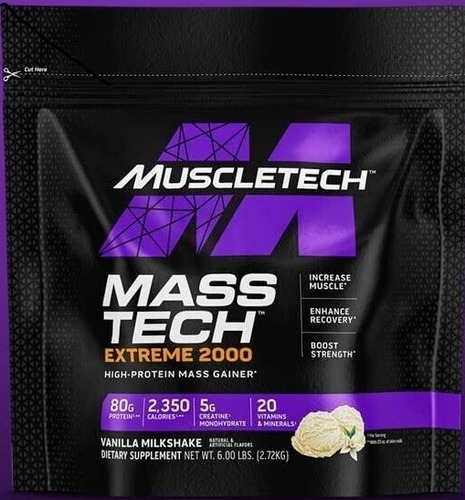 Mass Tech 7 Lbs 7 Libras Muscletech Xtreme 2000 Proteina 7lb