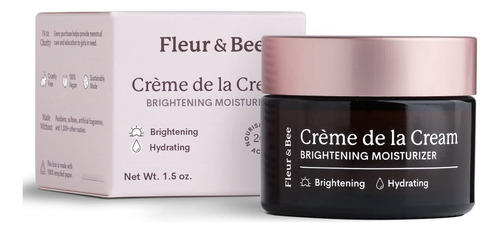 Fleur & Bee Crema Hidratante Iluminadora, Limpia, 100% Vega.