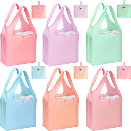 Bolsas De Comestibles Reutilizables, Paquete De 6, 50 Libras