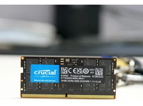Memoria Ram P/ Notebook 32gb 5600mhz Crucial Imediato Menor preço em Memoria Ram P/ Notebook 32gb 5600mhz Crucial Imediato
