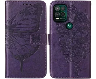 Funda Para Moto G Stylus 5g 2021, Violeta/tapa/tarjetero