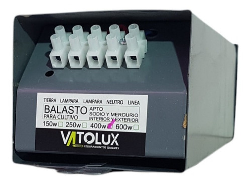 Balastro Sodio 400w Cultivo Cultivar Indoor Dual - Int - Ext