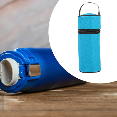 Bolsa De Transporte Aislada Para Botella De Agua, Azul Claro