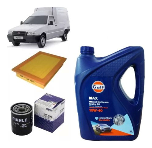 Kit De Filtros + Aceite 15w40 Fiat Duna 1.6 Uno/fiorino 1.3