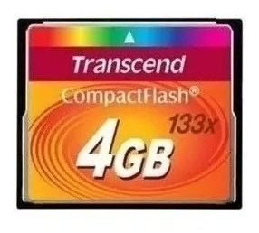 Cartão Memória Compact Flash 4gb Transcend