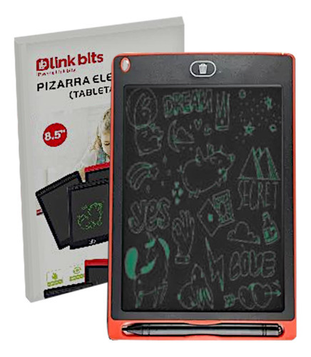 Tableta Pizarra Magica Dibujo Lapiz Borrado 8 PuLG 25 Pzas