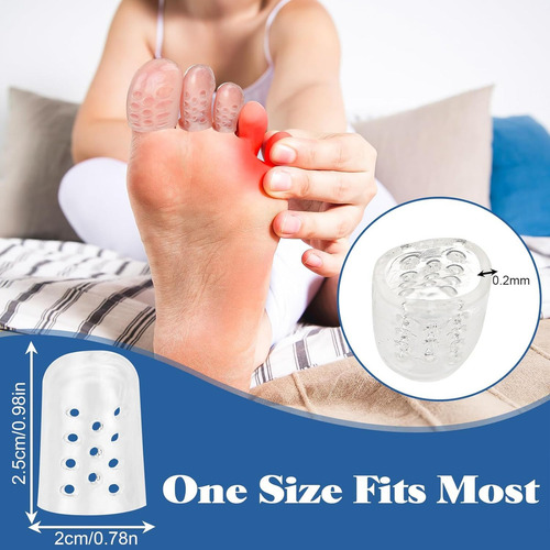 20 Pcs Protector Para Dedos De Los Pies, Protector De Gel