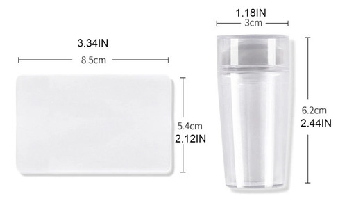 Carimbo De Unha Francesinha Silicone Transparente Nailart