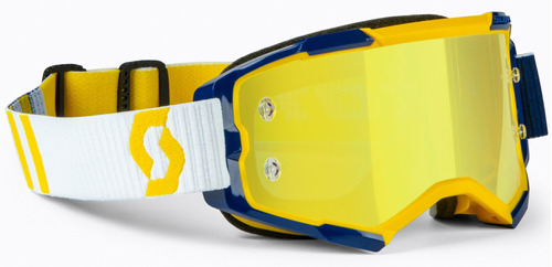 Goggle Scott Fury Mica Amarilla Azul Amarillo