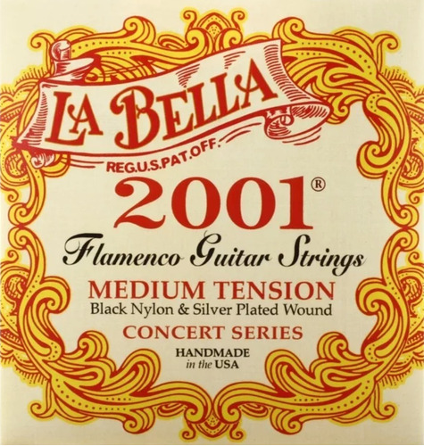 Encordadura La Bella 2001 Flamenco Medium Tension