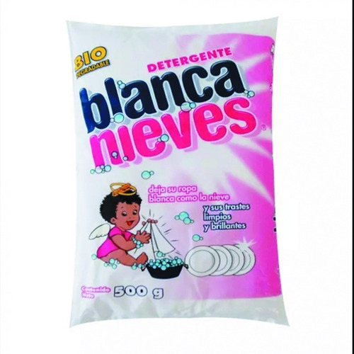 Caja De Jabon En Polvo Blanca Nieves 500g De 20 Bolsas