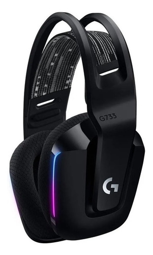 Imagen 2 de 6 de Auricular Wireless Microfono Logitech G733 Rgb Negro