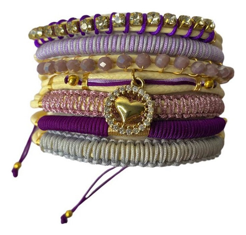 Brazalete De Vueltas Bisso Morado