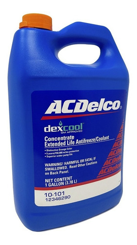 Imagen 1 de 6 de Refrigerante Original Acdelco 100% Concentrado Color Naranja