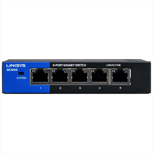 Imagen 3 de 7 de Switch Escritorio Ethernet Gigabit 5 Puertos, Linksys Se3005