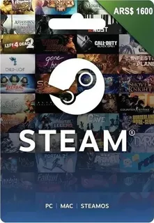 $1600 Wallet De Steam - En Gift Card