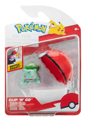 Pokemon Clip N Go Bulbasaurus Con Pokebola