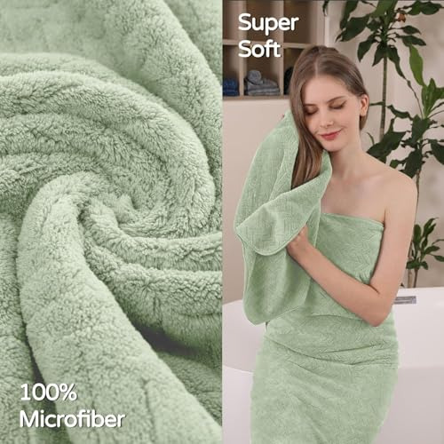 Juego De Toallas De Baño Extragrandes De Microfibra