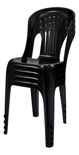 Kit Mesa Plastica Quadrada 4 Cadeira Plástica Cozinha Bistrô