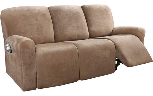 Fundas De Sillón Reclinable De Terciopelo Elástico