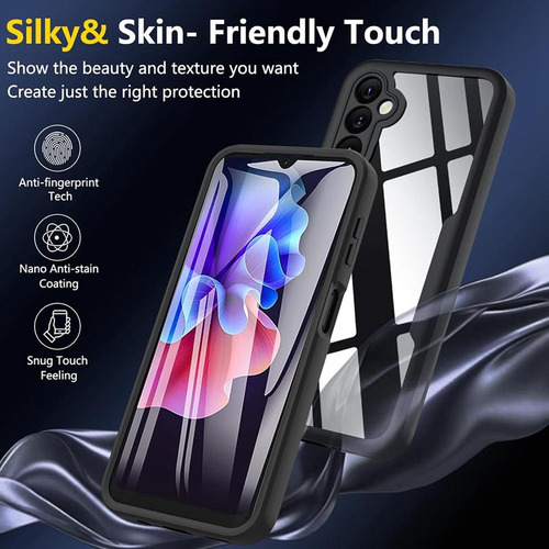 Funda Protectora De Pantalla 360 De Cuerpo Completo Transparente Para Samsung Galaxy A05 A05s A15 A25 A35 A55, Funda De Teléfono A Prueba De Golpes
