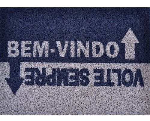 Capacho Bem Vindo, Volte Sempre 60x40 Cm Cor Azul