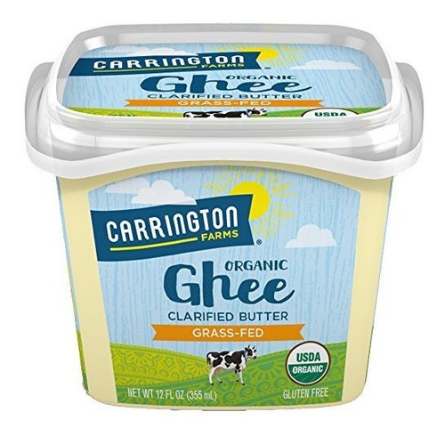 Carrington Farms Usda Organic Grass Fed Ghee, Mantequilla